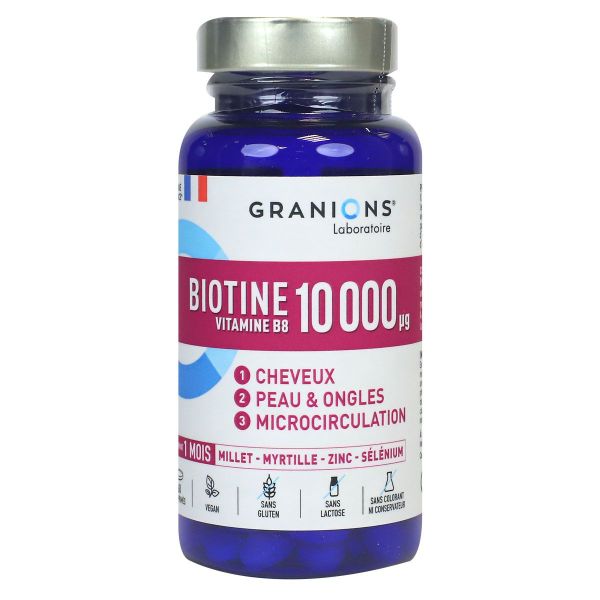 Biotine vitamne B8 10000ug 60 comprimés