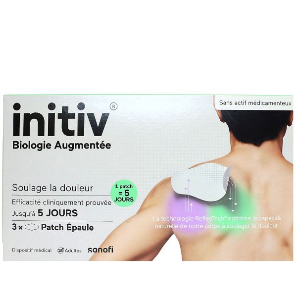 Initiv soulage la douleur 3 patchs épaule