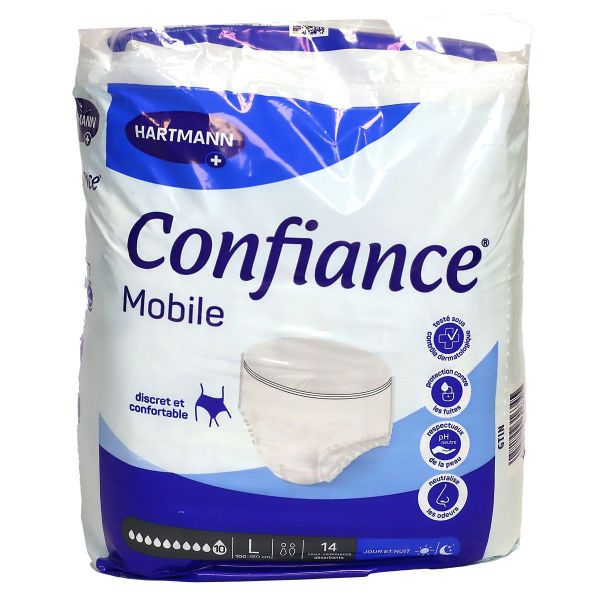 Mobile sous-vêtement 14 slips absorbants taille L 10 gouttes
