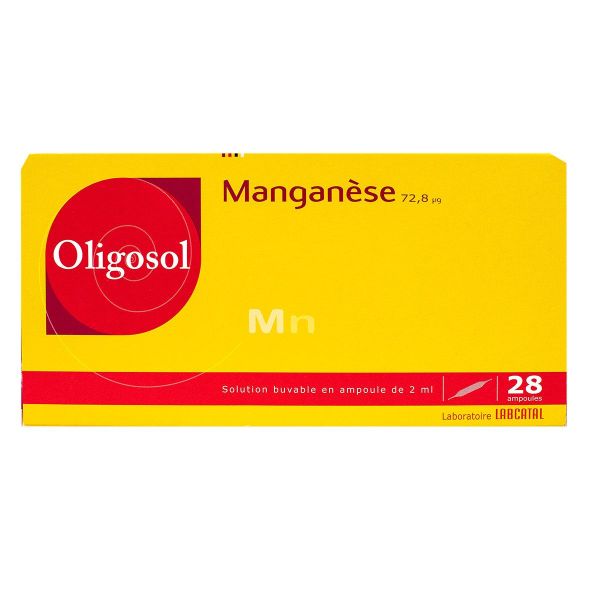 Oligosol manganèse 28 ampoules