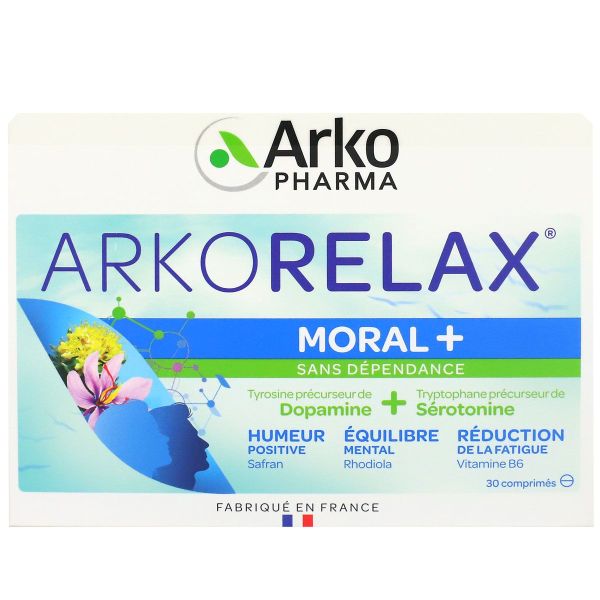 Arkorelax Moral + sans dépendance 30 comprimés