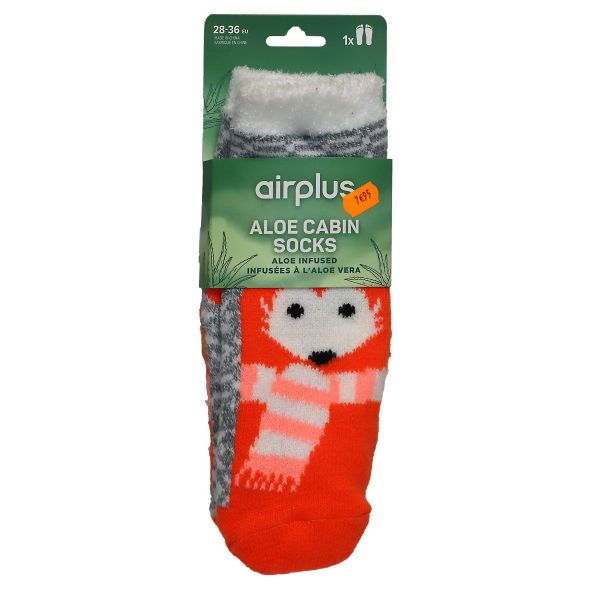 Aloe Cabin Kids chaussettes hydratantes Renard 28-36
